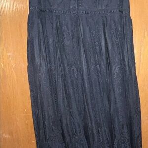 Boho Black Lace Maxi Dress